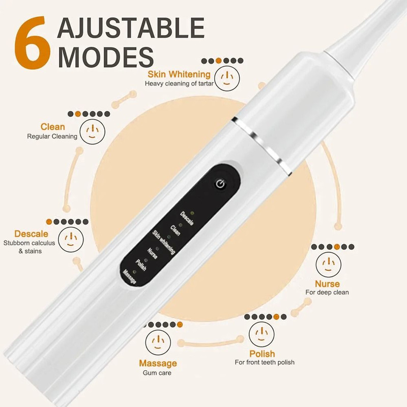 Sonic Electric Toothbrush Portable Dental Cleaner And Calculus Removal Tool 2