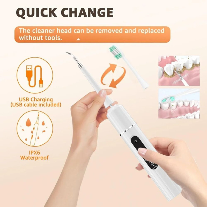 Sonic Electric Toothbrush Portable Dental Cleaner And Calculus Removal Tool 3