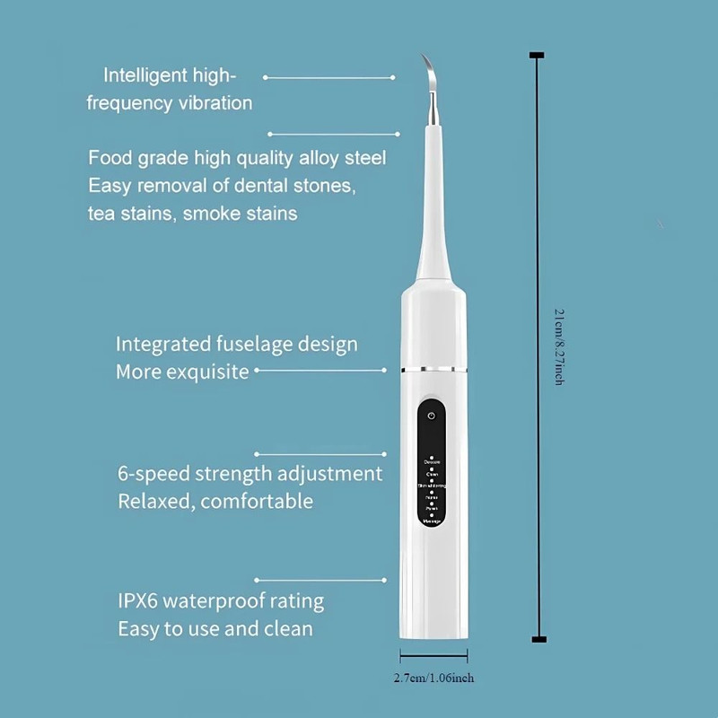 Sonic Electric Toothbrush Portable Dental Cleaner And Calculus Removal Tool 5