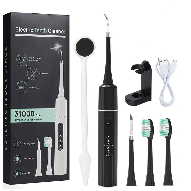 Sonic Electric Toothbrush Portable Dental Cleaner And Calculus Removal Tool 8