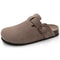 Genuine Suede Clogs With Cork Footbed Arch Support Mules For Women And Men 1