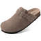 Genuine Suede Clogs With Cork Footbed Arch Support Mules For Women And Men 2