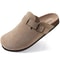 Genuine Suede Clogs With Cork Footbed Arch Support Mules For Women And Men 8