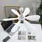 Silent USB Ceiling Fan With 6 Blades Hanging Canopy Fan For Camping Dorm Tent Bedroom 1