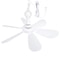 Silent USB Ceiling Fan With 6 Blades Hanging Canopy Fan For Camping Dorm Tent Bedroom 7