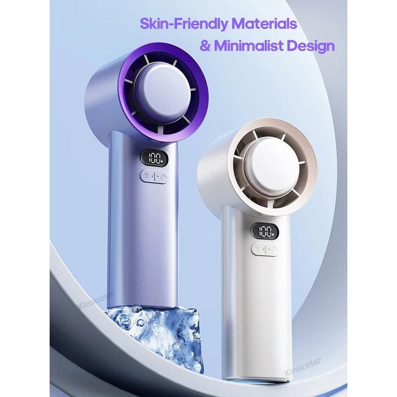 Portable Handheld Turbo Fan With 100 Speed Settings And Ice Cooling 5