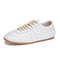 Womens Retro Leather German Training Sneakers Lace Up Flats 8