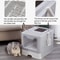 Foldable Cat Litter Box With Drawer Design And Scooper 3