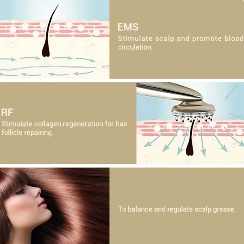 Electric Laser Hair Growth Comb With Red Light And Massage Therapy 1