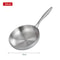 304 Stainless Steel Frying Pan Nonstick Uncoated Cookware 8