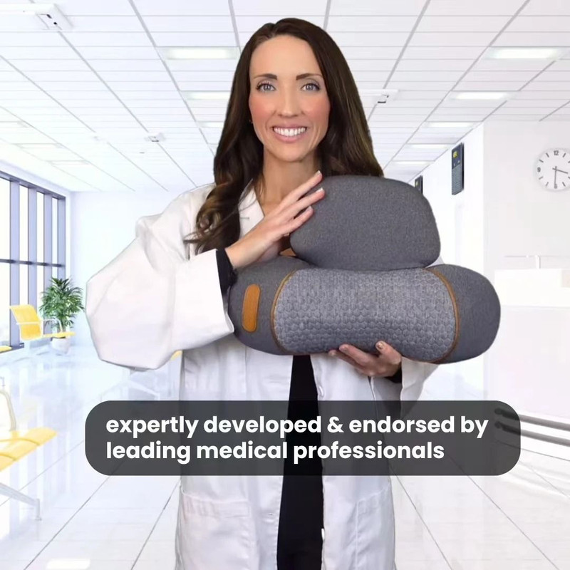 3 In 1 Neck Massager Pillow With Heat Vibration And Cervical Support 4