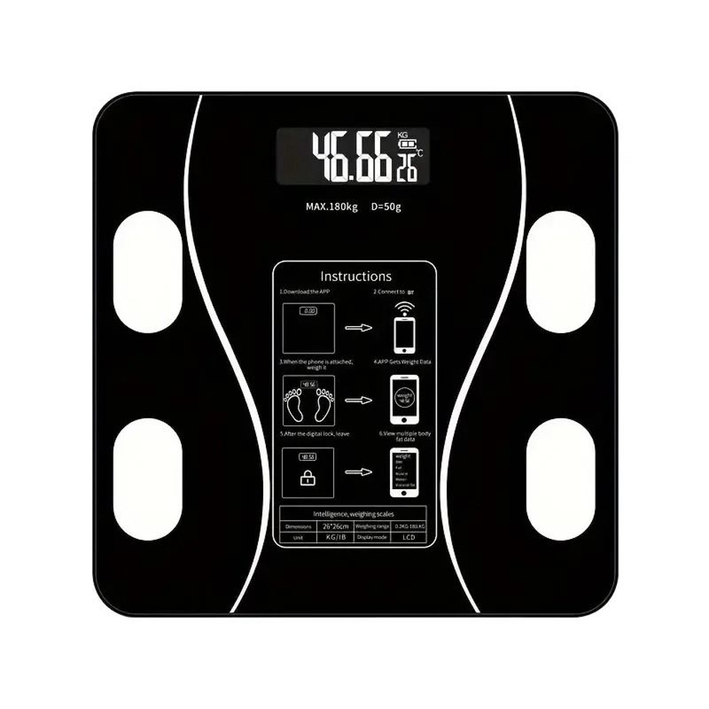 Smart Body Fat Scale With LED Display And Body Composition Analyzer 6