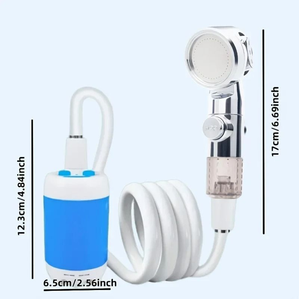 Portable USB Rechargeable Shower Head And Outdoor Watering System 1