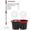 Spin Mop And Bucket Set With Wring System And 3 Microfiber Heads 6