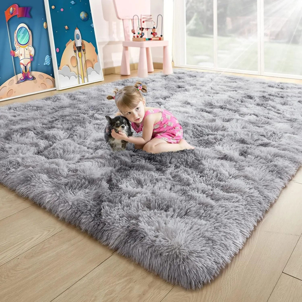 Fluffy Area Rug For Bedroom And Living Room With Non Slip Backing 12