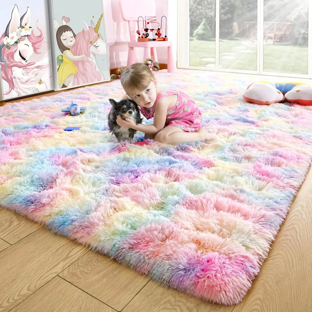 Fluffy Area Rug For Bedroom And Living Room With Non Slip Backing 15