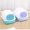 Semi Enclosed Cat Litter Box Splashproof Kitty Toilet With Cleaning Basin 4