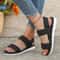 Women Flat Sandals Anti Slip Comfortable Lace Up Summer Shoes 0