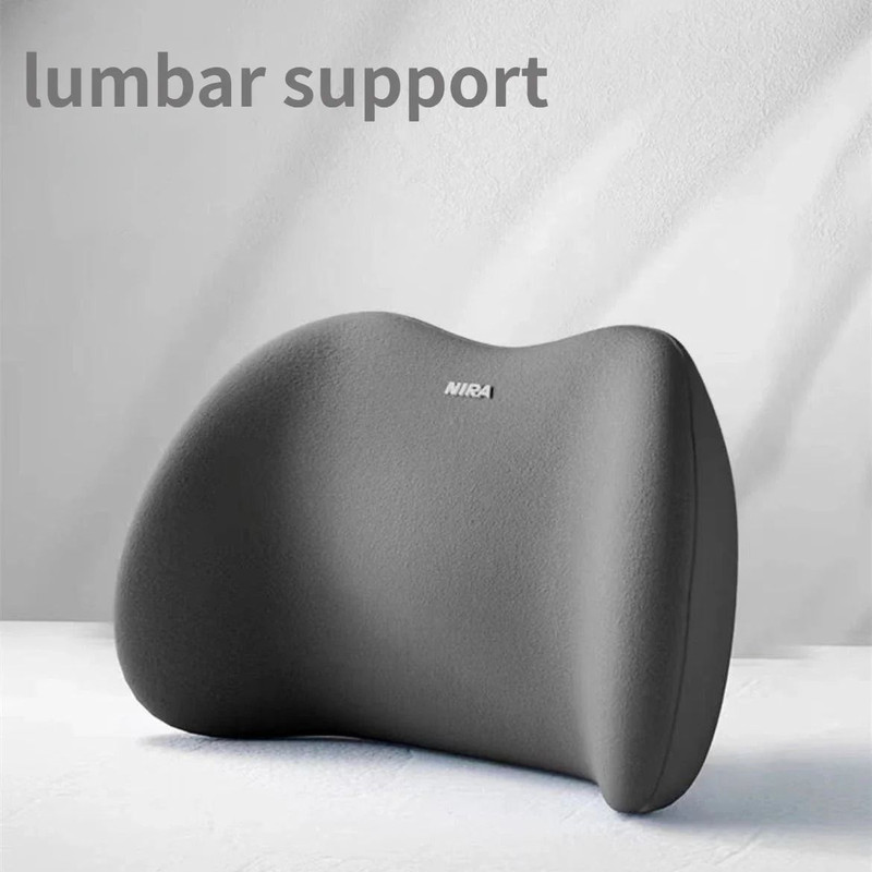 Car Memory Foam Neck Pillow And Lumbar Cushion Backrest Support 11