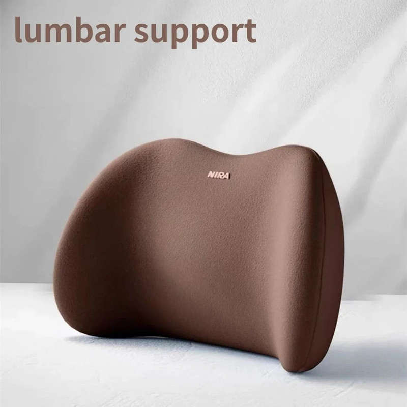 Car Memory Foam Neck Pillow And Lumbar Cushion Backrest Support 12