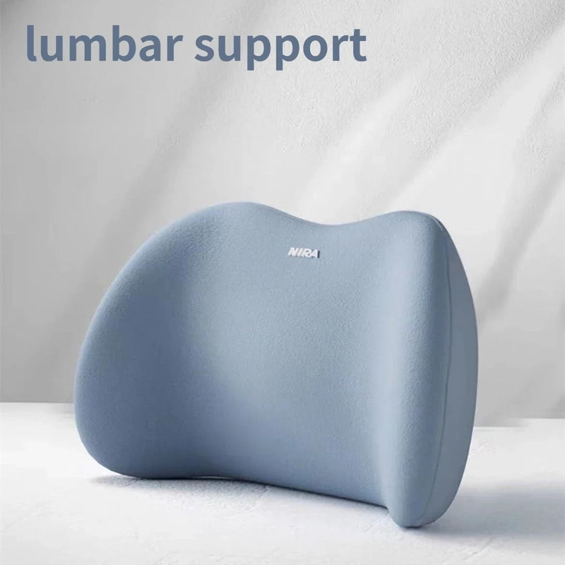 Car Memory Foam Neck Pillow And Lumbar Cushion Backrest Support 13