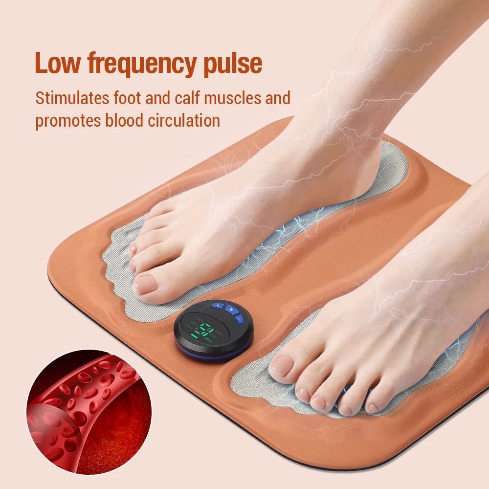 3D Smart Foot Massage Pad Rechargeable EMS Circulation And Relaxation Mat 5