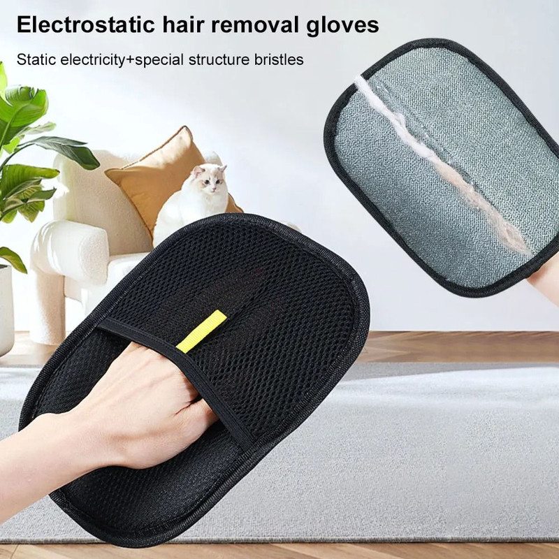 Pet Grooming Glove Deshedding Brush For Dogs Cats And Rabbits 1