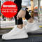 Mens Height Increasing Sneakers Invisible Elevator White Leather Sport Shoes 2
