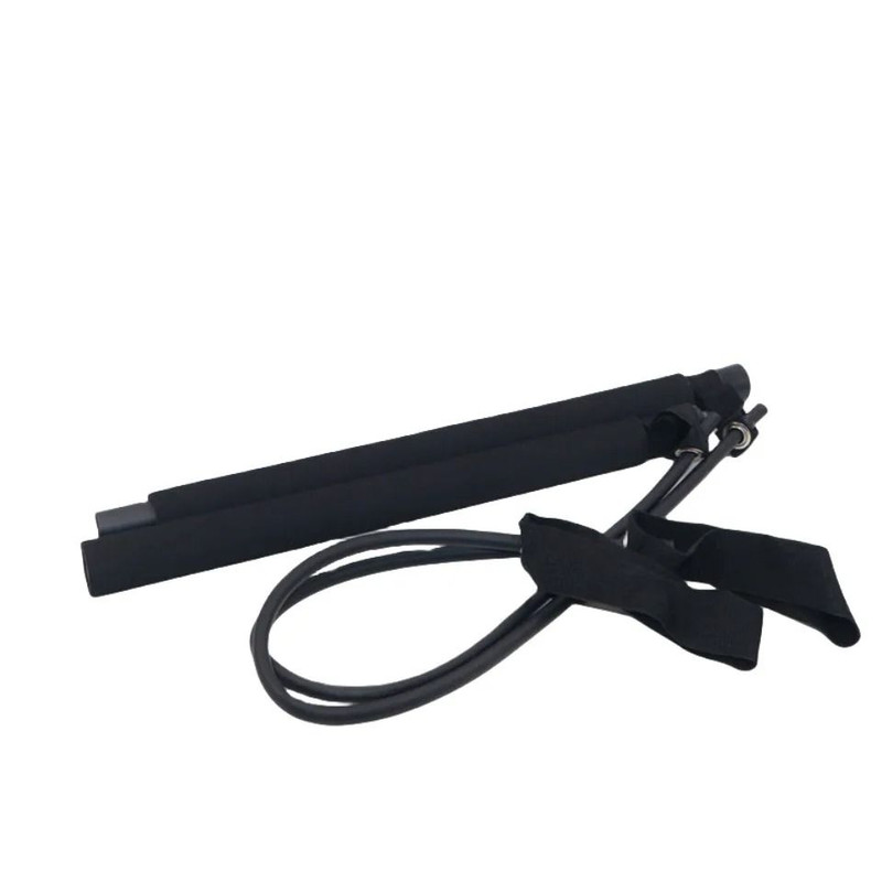 Pilates Stick Adjustable Fitness Bar With Resistance Bands For Home Workout 7