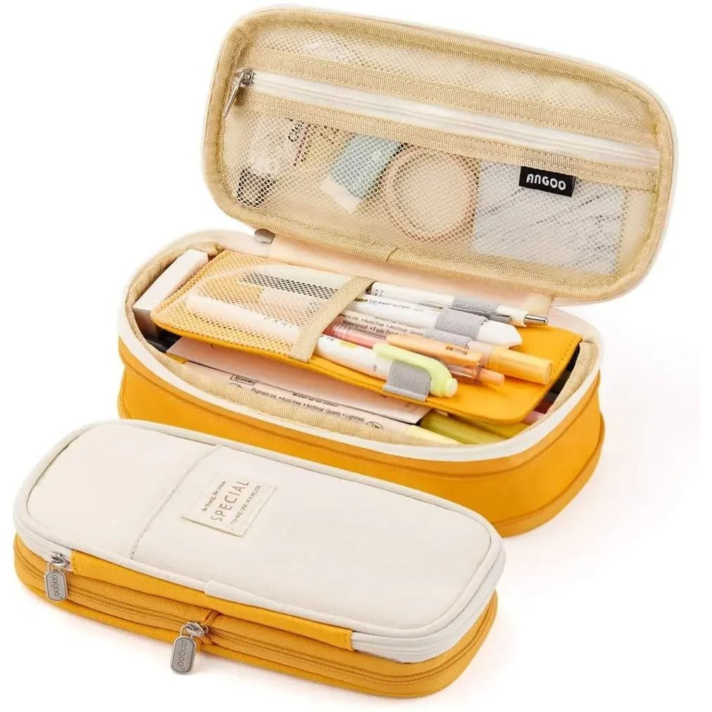 Large Capacity Pencil Case Organizer Pouch For Students And Office 9