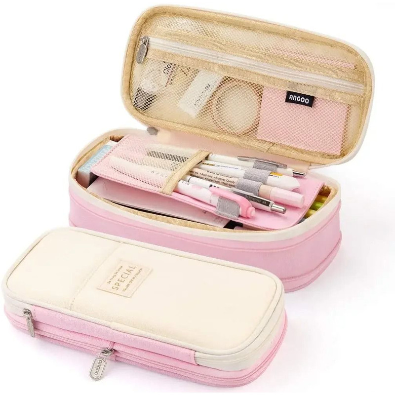 Large Capacity Pencil Case Organizer Pouch For Students And Office 11