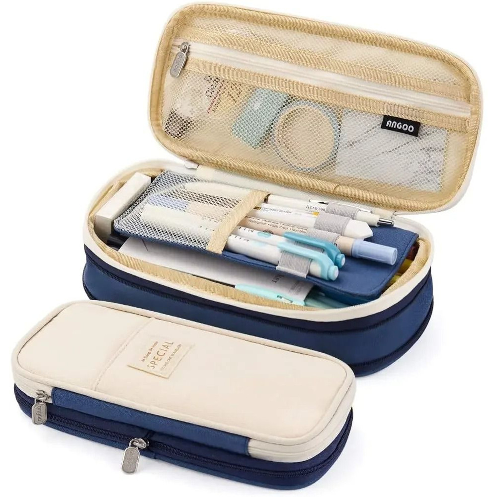 Large Capacity Pencil Case Organizer Pouch For Students And Office 12