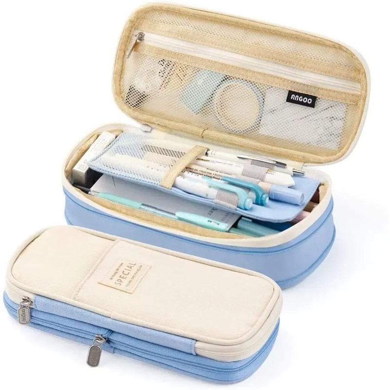 Large Capacity Pencil Case Organizer Pouch For Students And Office 8