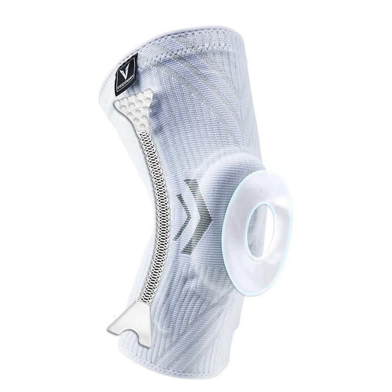 Elastic Knee Support Brace With Silicone Pads And Spring Stabilizers 8