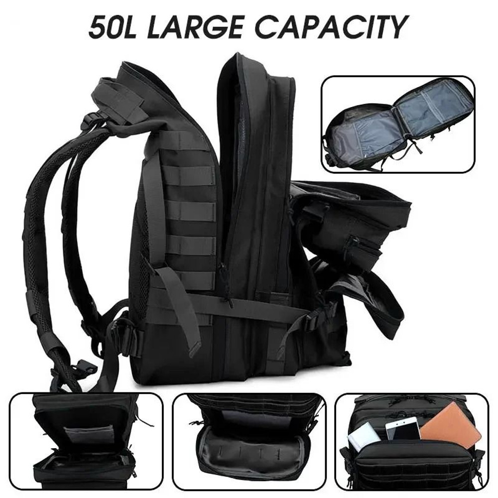 Tactical Backpack Large Capacity Waterproof Travel Bag 2