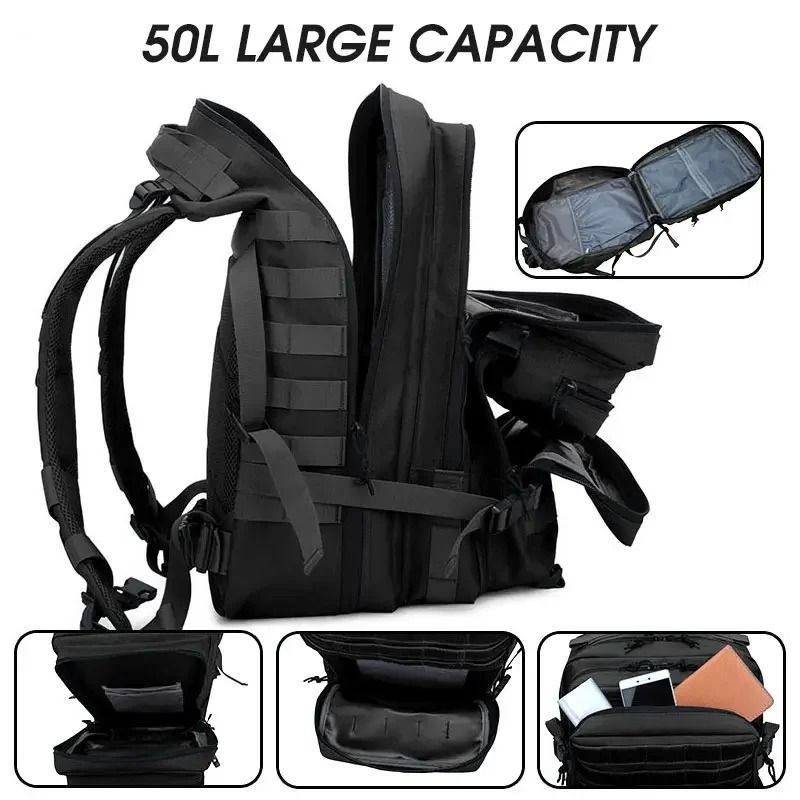 Tactical Backpack Large Capacity Waterproof Travel Bag 2