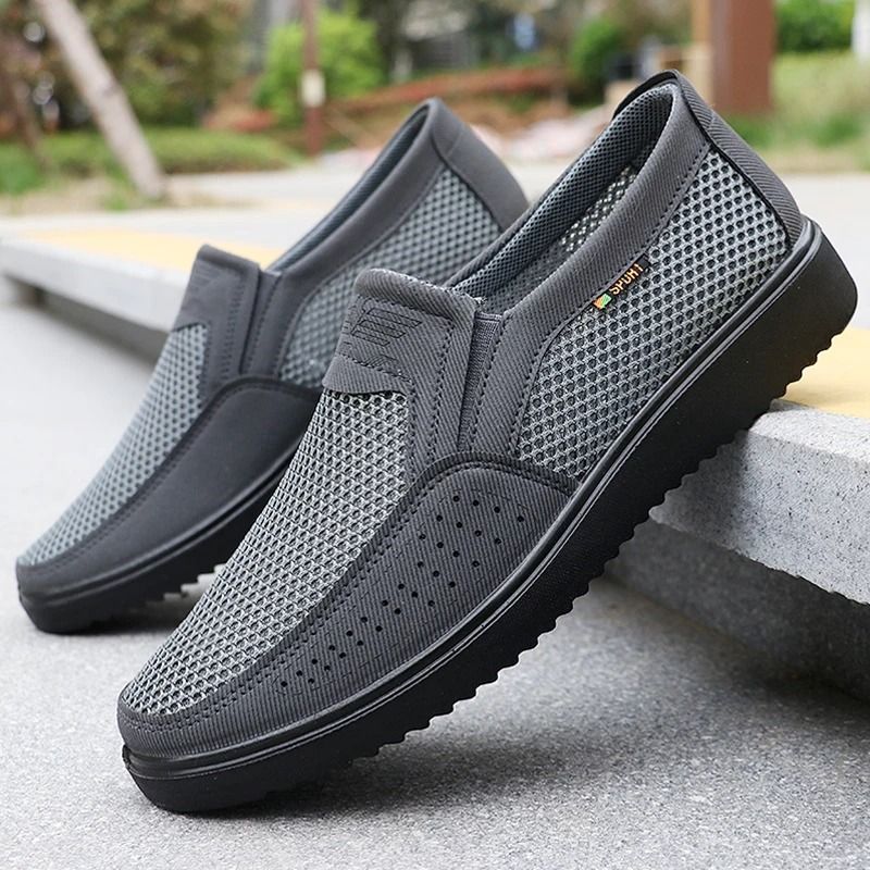 Mens Breathable Slip On Casual Shoes Lightweight Walking Sneakers 2