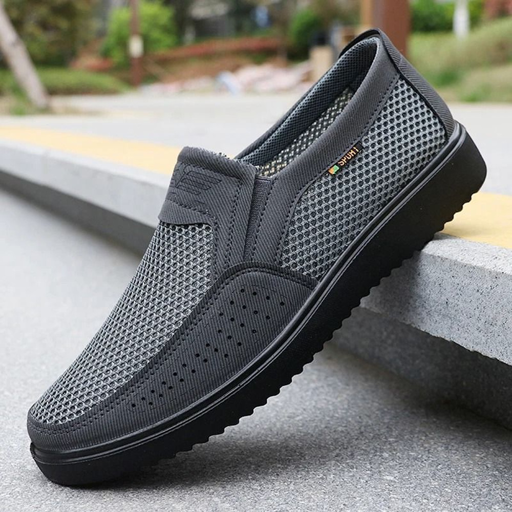 Mens Breathable Slip On Casual Shoes Lightweight Walking Sneakers 6