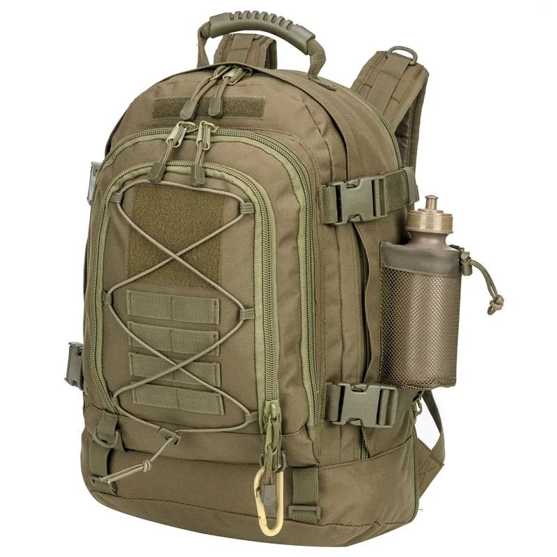 Expandable Tactical Backpack 60L Waterproof Military Travel Pack 9