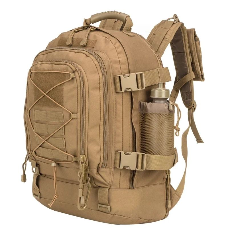 Expandable Tactical Backpack 60L Waterproof Military Travel Pack 10