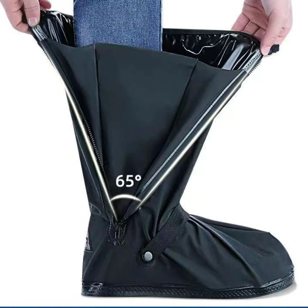 Rain Boot Shoe Covers Waterproof Reflective High Top 2
