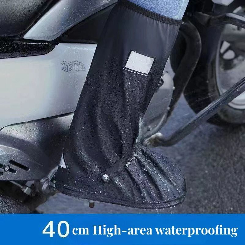 Rain Boot Shoe Covers Waterproof Reflective High Top 3