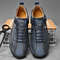 Handmade Leather Men Slip On Loafers Casual Breathable Flats 1