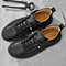 Handmade Leather Men Slip On Loafers Casual Breathable Flats 2