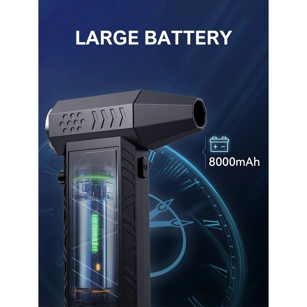 X9 Turbo Fan Jet Blower 300000RPM Brushless Vacuum Air Duster For PC Car And Home Cleaning 5