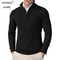Mens Quarter Zip Mock Neck Slim Fit Lightweight Pullover Sweater 0