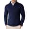 Mens Quarter Zip Mock Neck Slim Fit Lightweight Pullover Sweater 3