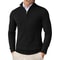Mens Quarter Zip Mock Neck Slim Fit Lightweight Pullover Sweater 7