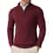 Mens Quarter Zip Mock Neck Slim Fit Lightweight Pullover Sweater 10