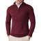 Mens Quarter Zip Mock Neck Slim Fit Lightweight Pullover Sweater 10
